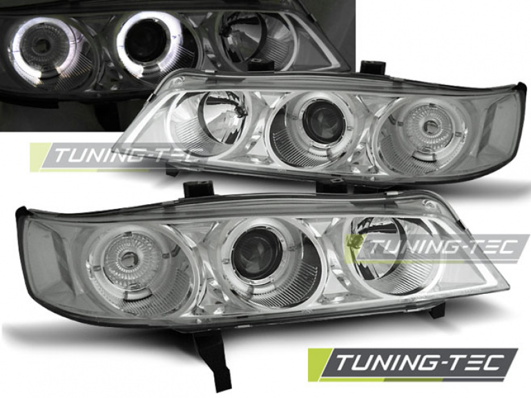 LED Angel Eyes Scheinwerfer für Honda Accord 94-97 chrom